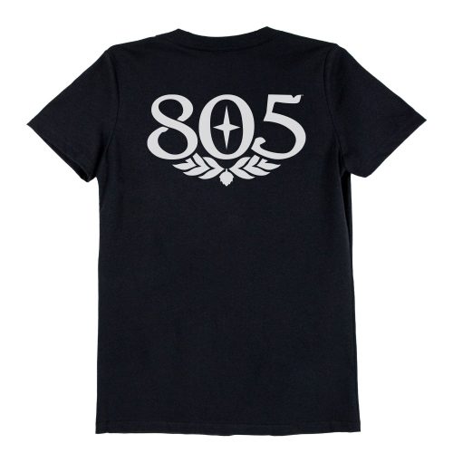 805 ladies black V Neck 2