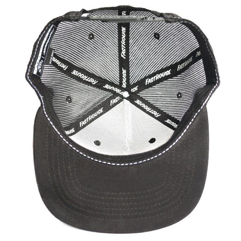 FHX805Gas BeerTruckerHat Black Inside